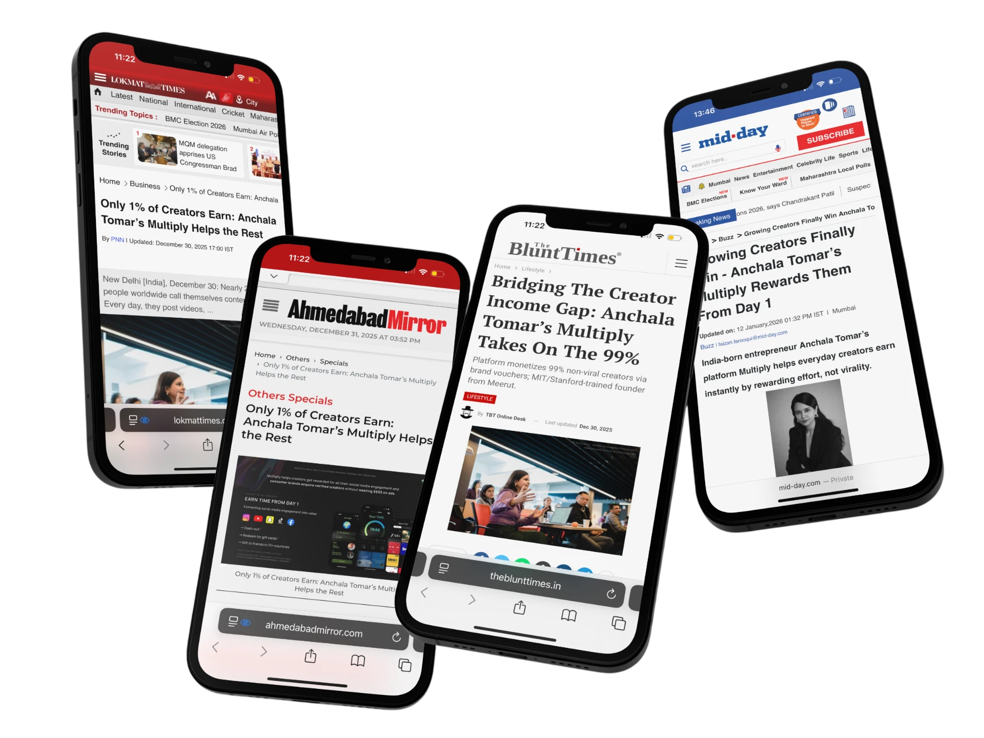 Multiplyi press coverage on mobile
